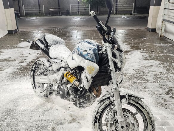 2008 Yamaha MT-03, голубой, 390000 рублей - вид 11