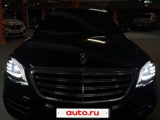 2017 Mercedes-Benz S-Класс 450 Long VI (W222, C217) Рестайлинг, чёрный, 7500000 рублей, вид 3