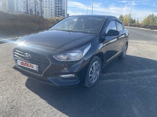 2017 Hyundai Solaris II, чёрный, 1350000 рублей, вид 1