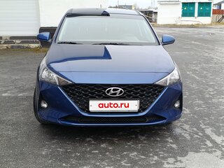 2022 Hyundai Solaris II Рестайлинг, синий, 1805000 рублей, вид 3