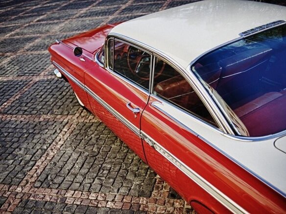 1959 Chevrolet Impala II, красный - вид 7
