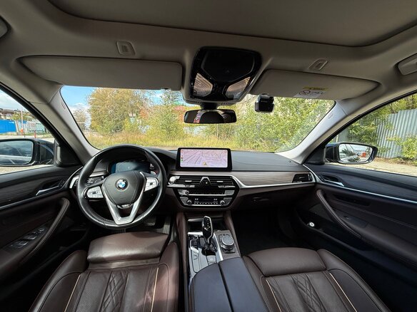 2020 BMW 5 серии 530i xDrive VII (G30/G31/G38) Рестайлинг, чёрный, 5000000 рублей - вид 10