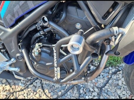 2021 Yamaha MT-03, синий, 525000 рублей, вид 4