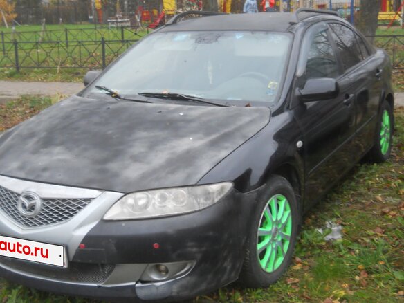 2007 Mazda 6 I (GG) Рестайлинг, чёрный, 199000 рублей - вид 1