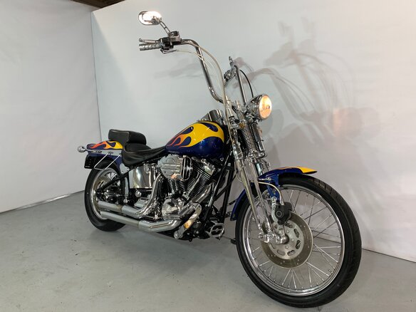 2006 Harley-Davidson Springer Softail, синий - вид 5