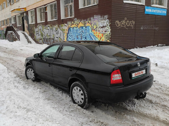2008 Skoda Octavia I (A4) Рестайлинг, чёрный - вид 2