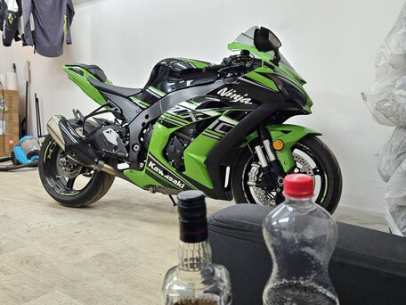 2019 Kawasaki ZX-10R Ninja, зелёный, 1450000 рублей, вид 3