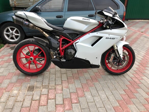 2013 Ducati 848, белый - вид 4