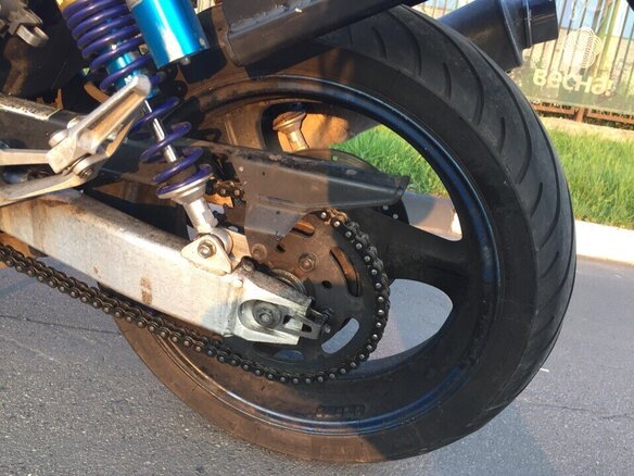 2000 Honda CB 400 Super Four, синий - вид 9