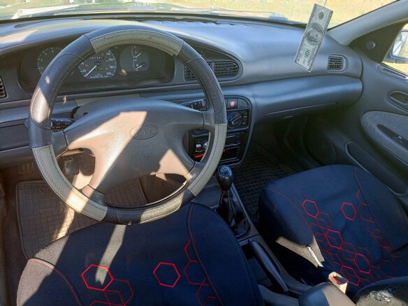 1997 Kia Sephia I Рестайлинг, синий, 200000 рублей - вид 6