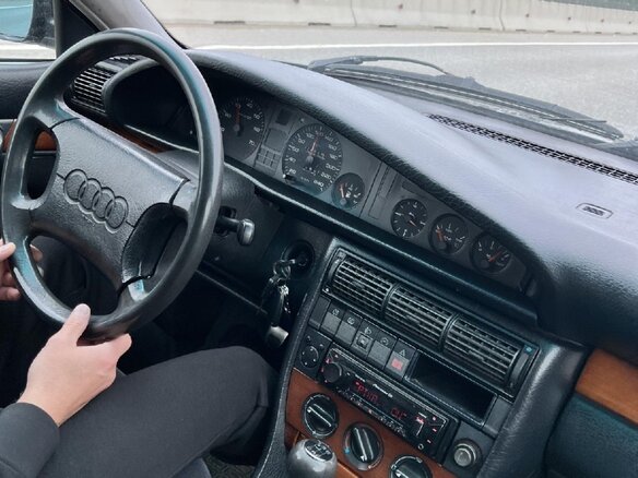 1991 Audi 100 IV (C4), синий, 349500 рублей - вид 13