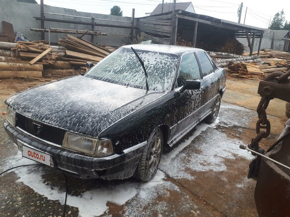 1989 Audi 80 IV (B3), чёрный, 145000 рублей