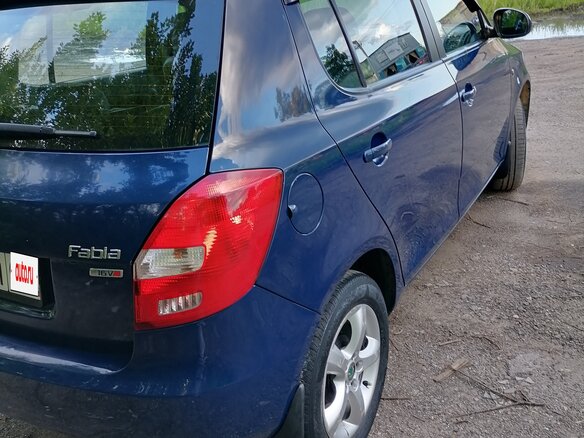 2012 Skoda Fabia II Рестайлинг, синий, 495000 рублей - вид 7