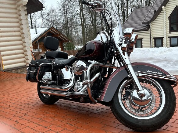2015 Harley-Davidson Heritage, пурпурный, 1250000 рублей - вид 1