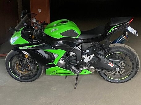 2013 Kawasaki ZX-6R Ninja, зелёный, 840000 рублей, вид 1