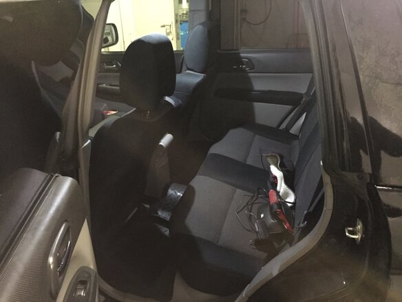 2007 Subaru Forester II Рестайлинг, чёрный - вид 2