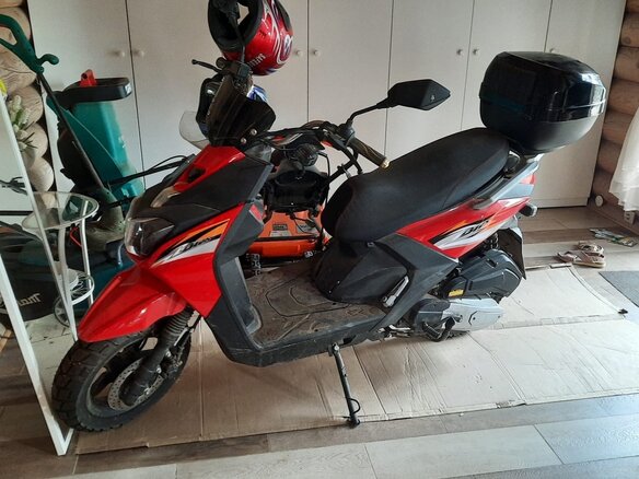 2022 Yamaha BWs, красный, 65000 рублей - вид 5