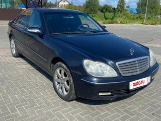 2003 Mercedes-Benz S-Класс 350 IV (W220) Рестайлинг, чёрный, 650000 рублей, вид 2