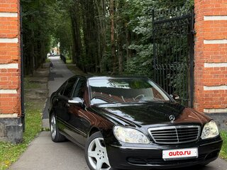 2003 Mercedes-Benz S-Класс 350 IV (W220) Рестайлинг, чёрный, 990000 рублей, вид 2