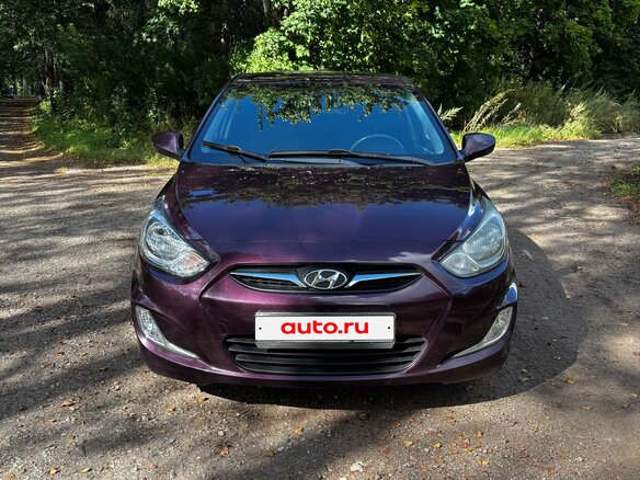 2012 Hyundai Solaris I, фиолетовый - вид 1