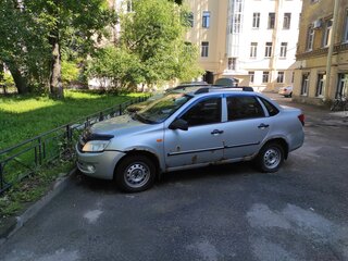 2012 Lada (ВАЗ) Granta I, серебристый, 175000 рублей, вид 3