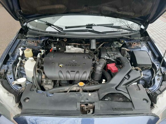 2008 Mitsubishi Lancer X, синий - вид 14