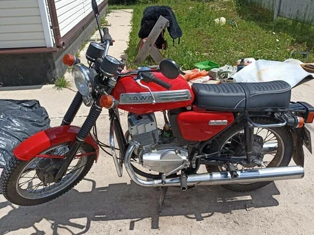 1982 Jawa 350/638, красный, 400000 рублей, вид 2