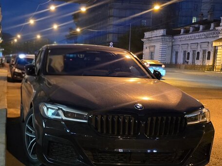 2021 BMW 5 серии 520i VII (G30/G31/G38) Рестайлинг, синий, 4150000 рублей, вид 2