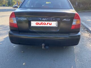 2005 Hyundai Accent ТагАЗ II, чёрный, 350000 рублей, вид 2