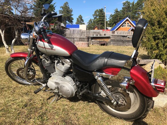 2004 Harley-Davidson Sportster 883, красный, 450000 рублей - вид 3
