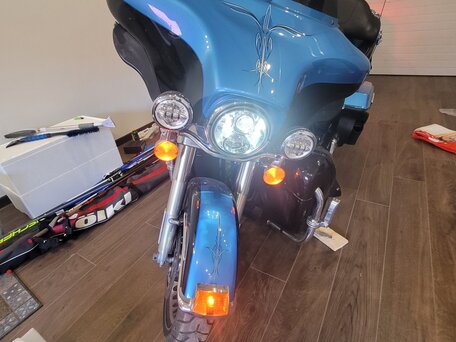 2011 Harley-Davidson Electra Glide, синий, 1350000 рублей, вид 4