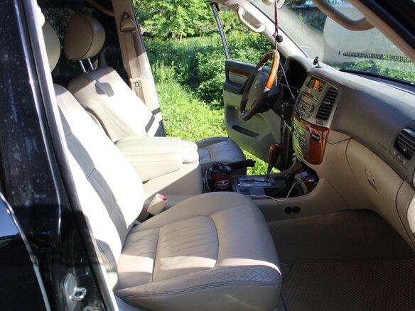 2005 Lexus LX 470 II Рестайлинг, чёрный, 1820000 рублей - вид 13