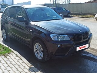 2012 BMW X3 28i xDrive II (F25), чёрный, 2109000 рублей, вид 1