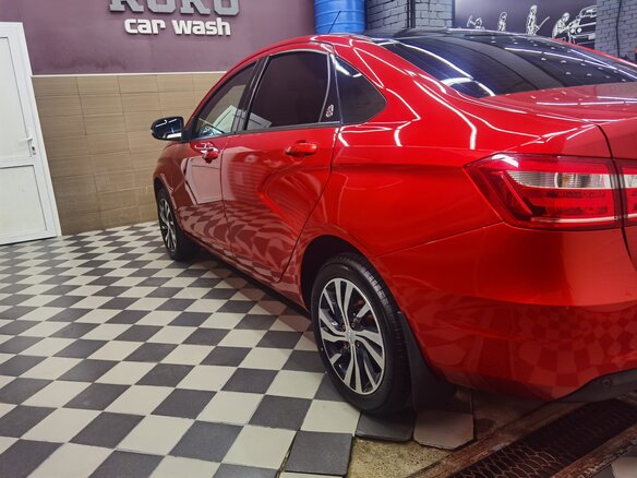 2016 Lada (ВАЗ) Vesta I, красный, 869000 рублей - вид 12