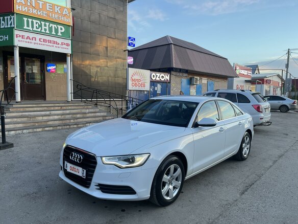2013 Audi A6 IV (C7), белый, 1850000 рублей