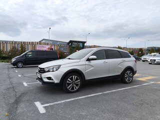 2019 Lada (ВАЗ) Vesta SW Cross I, серебристый, 860000 рублей, вид 1