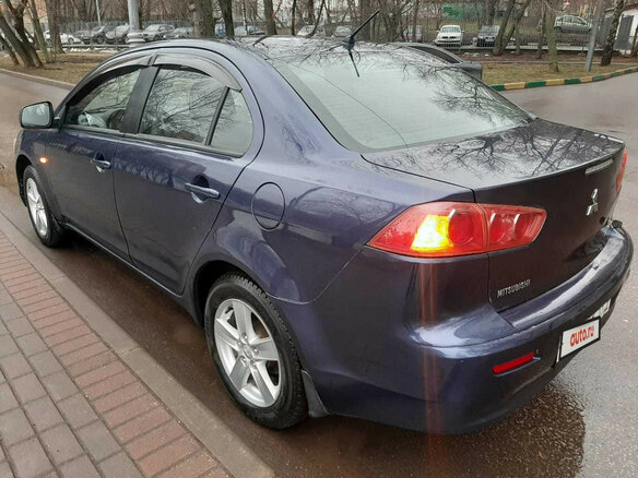 2008 Mitsubishi Lancer X, синий - вид 28