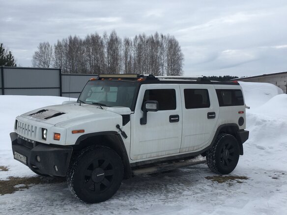 2008 Hummer H2 I Рестайлинг, белый, 3000000 рублей - вид 1