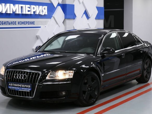 2007 Audi A8 Long II (D3) Рестайлинг 2, чёрный - вид 18