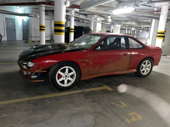 1994 Nissan 200SX S14, красный - вид 1