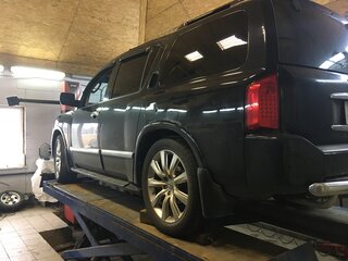 2005 Infiniti QX56 I, чёрный, 1300000 рублей, вид 2