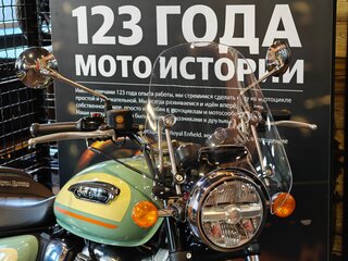 2026 Royal Enfield Meteor, зелёный, 528000 рублей, вид 4