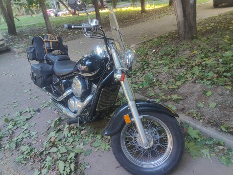 2003 Kawasaki VN800 Vulcan, чёрный, 380000 рублей, вид 2