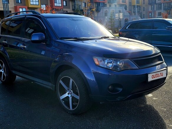 2008 Mitsubishi Outlander II, синий, 1250000 рублей - вид 8
