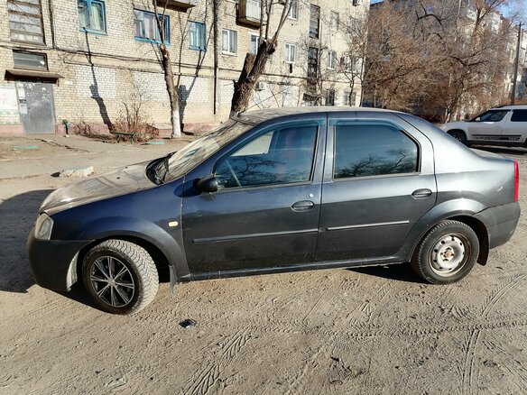 2007 Renault Logan I, серый - вид 2