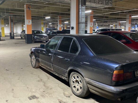 1993 BMW 5 серии 525i III (E34), синий - вид 6