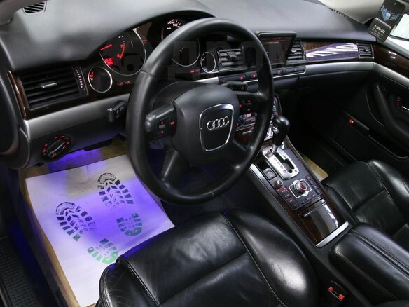 2007 Audi A8 Long II (D3) Рестайлинг 2, чёрный - вид 15
