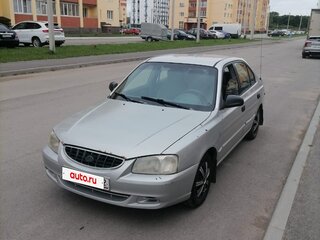 2000 Hyundai Accent II, серебристый, 165000 рублей, вид 2