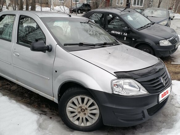 2012 Renault Logan I Рестайлинг, серый, 290000 рублей