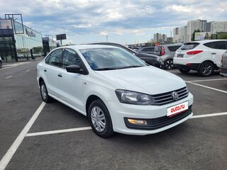 2018 Volkswagen Polo V Рестайлинг, белый, 985000 рублей, вид 3